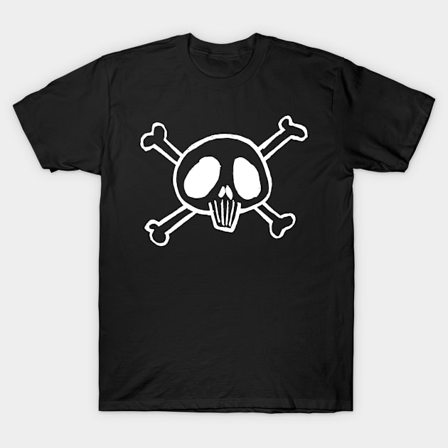 Pirate Skull And Bones Sketch T-Shirt by Flippin' Sweet Gear